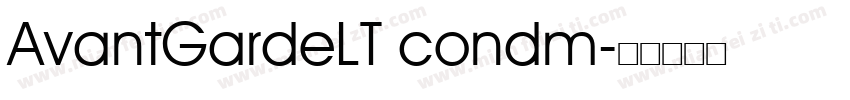 AvantGardeLT condm字体转换